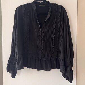 Ulla Johnson Silk Ruffled Blouse - Size 10